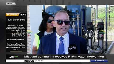 Misgund community receives R15m water intervention