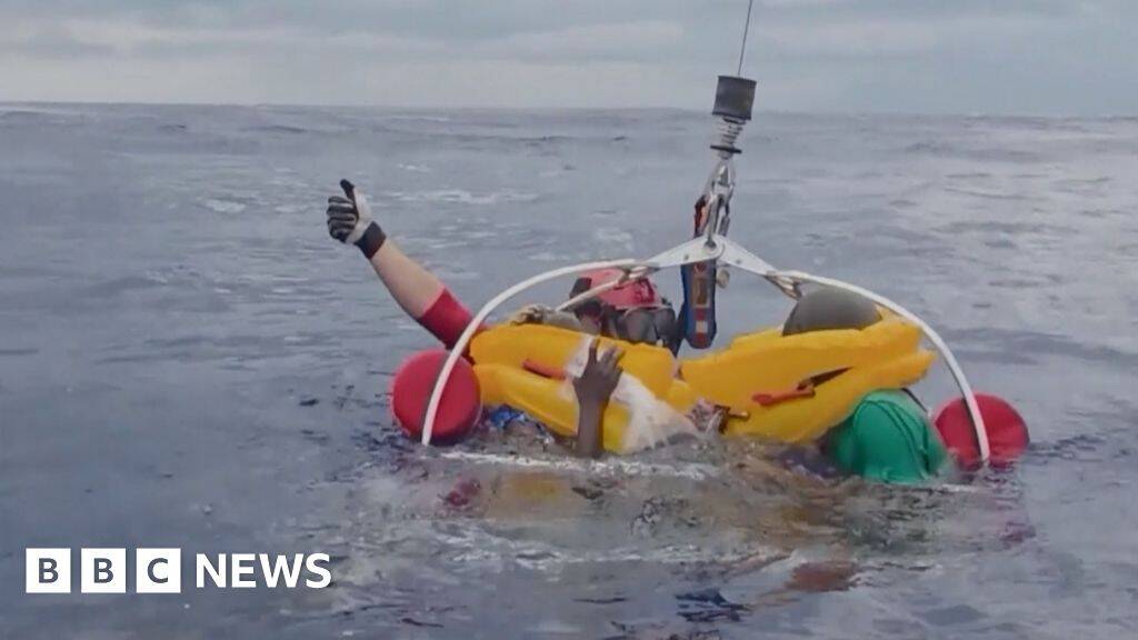 Watch: US Air Force rescues 11 people after plane crashes off Florida coast