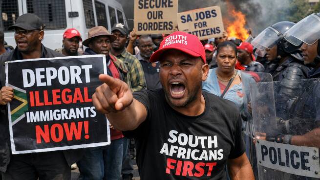 More than 57,000 people were deported from South Africa last year