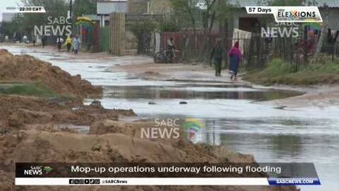 Mop-up operations under way in Hoopstad after floods