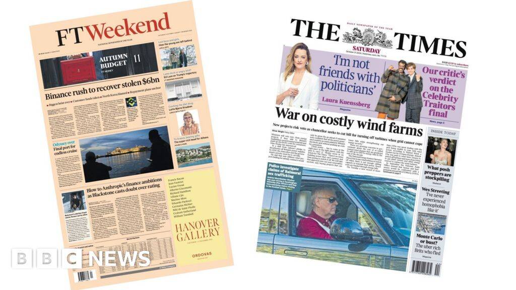 'Rush to recover stolen $6bn' and 'War on wind farms'