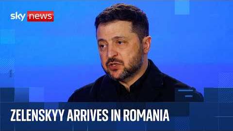 Zelenskyy arrives in Romania
