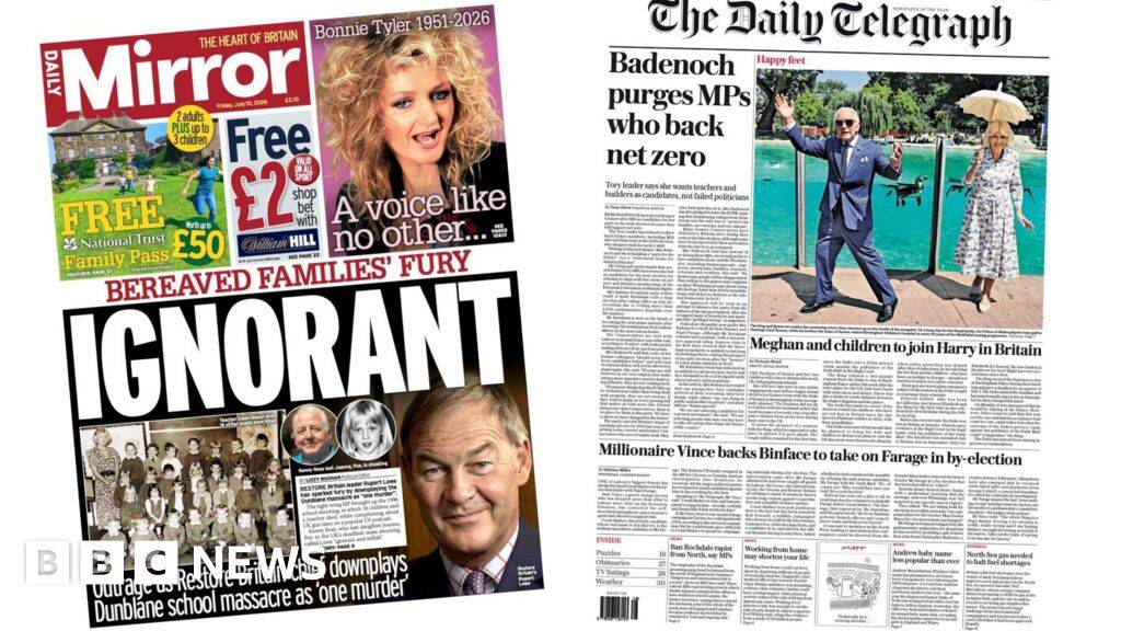 'Bereaved families' fury' and 'Happy feet'