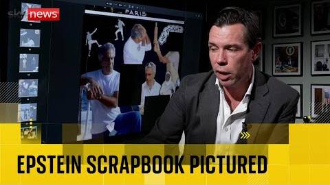 Analysing scrapbook that emerged from Epstein files