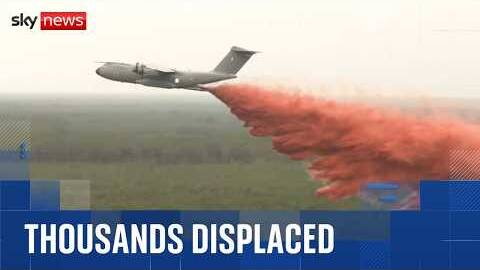 Families forced to flee as wildfires consume French Atlantic coast