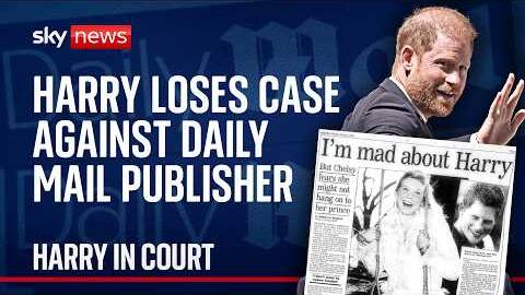 Prince Harry loses legal battle with Daily Mail publisher