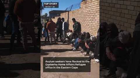 Asylum seekers have flocked to the Gqeberha Home Affairs Refugee office. #sabcnews
