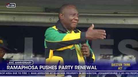 Ramaphosa pushes party renewal