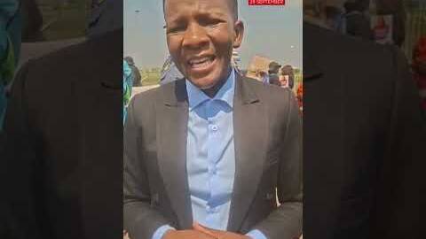 Community members march to Katlehong Police Station.