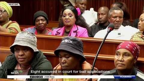 Eight accused in court for bail applications