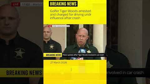 Tiger Woods arrested and charged for driving under influence after crash