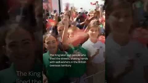 King Charles greets well-wishers in Bermuda