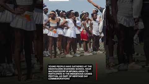 The youth of Machadodorp gather to celebrate heritage Day. #sabcnews