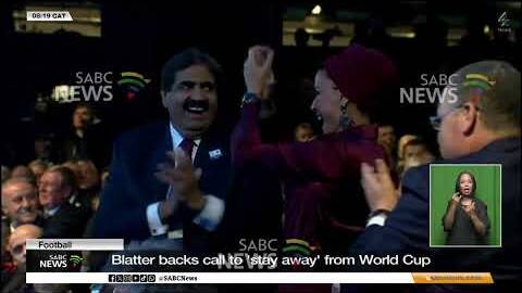 Football, Blatter backs call to 'stay away' from World Cup