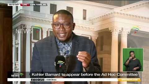 Ad Hoc Committee | Kohler-Barnard to appear before the Ad Hoc Committee