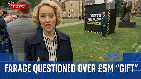 Sky News questions Nigel Farage over &pound;5m from party donor