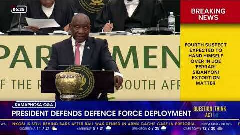 President Ramaphosa defends defence force deployment