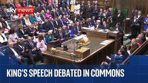 MPs debate King's Speech in the Commons