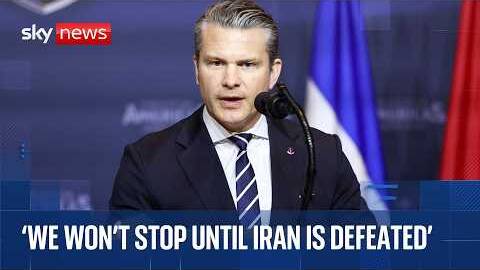 Pete Hegseth gives update on Iran war from the Pentagon