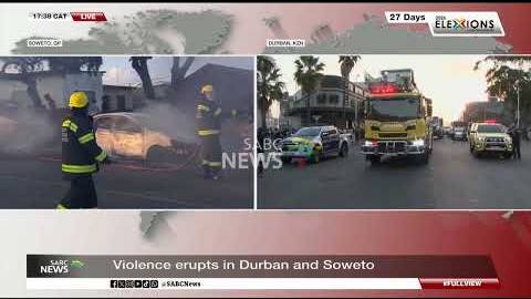Rubber bullets fired as violence erupts in Durban