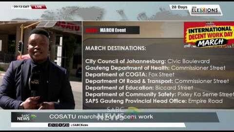 COSATU takes workers' demands to the streets - Katlego Legodi reports