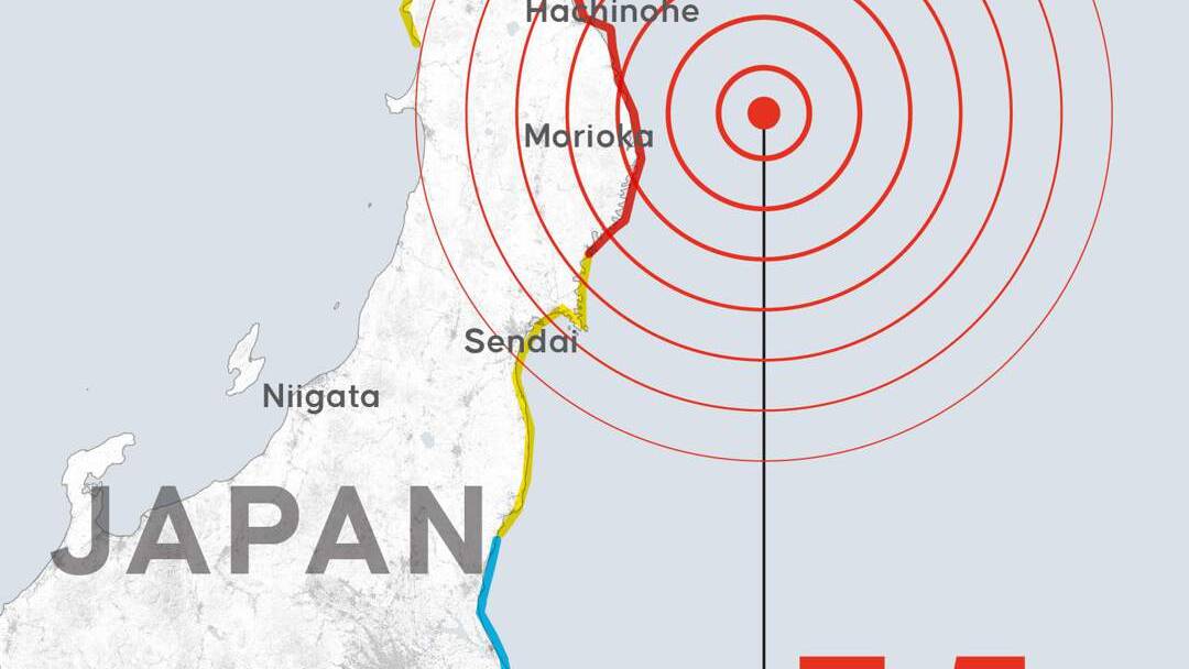 Japan braces for 3m tsunamis after 7.4-magnitude earthquake strikes