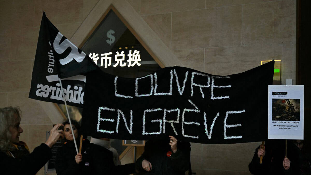 Louvre under strike pressure partially reopens to frustrated tourists