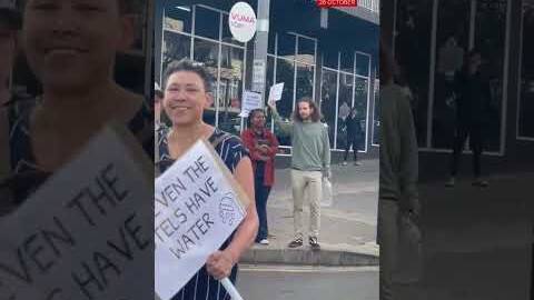 Johannesburg residents protest persistent water shortages.