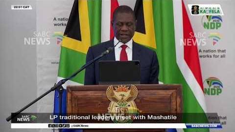 Mashatile meets with LP traditional leaders
