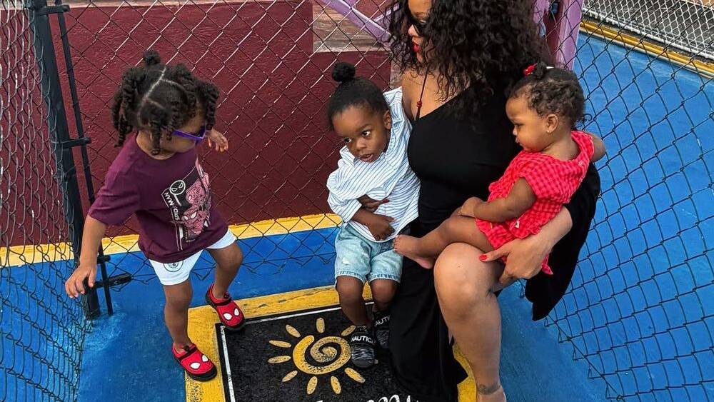 Rihanna takes her three kids back to her childhood home in Barbados
