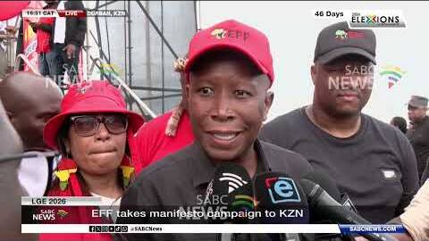 LGE 2026 | EFF leader Julius Malema speaks to the media