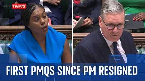 Badenoch tells Starmer he's been 'betrayed' for Burnham's 'eyelashes and black t-shirt' | PMQs