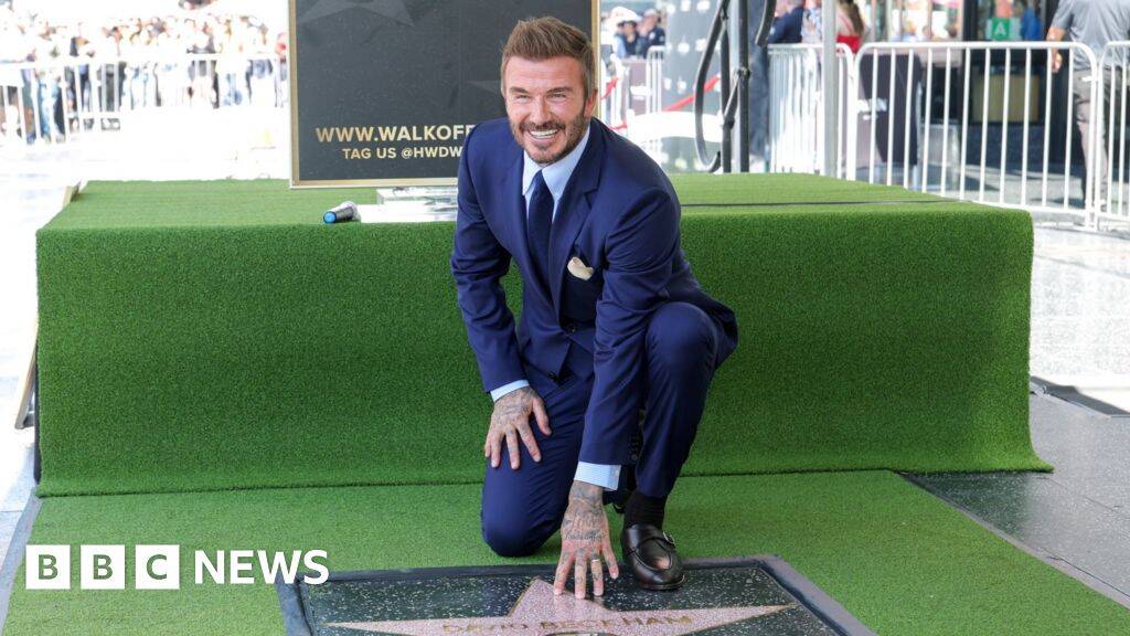 Watch: David Beckham receives star on the Hollywood Walk of Fame