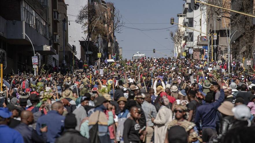 In photos: Thousands march against illegal immigration across South Africa