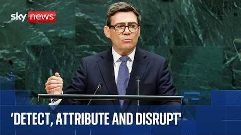 Andy Burnham gives speech at UN General Assembly