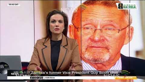 Zambia's former Vice President Guy Scott has passed away - Sophie Mokoena