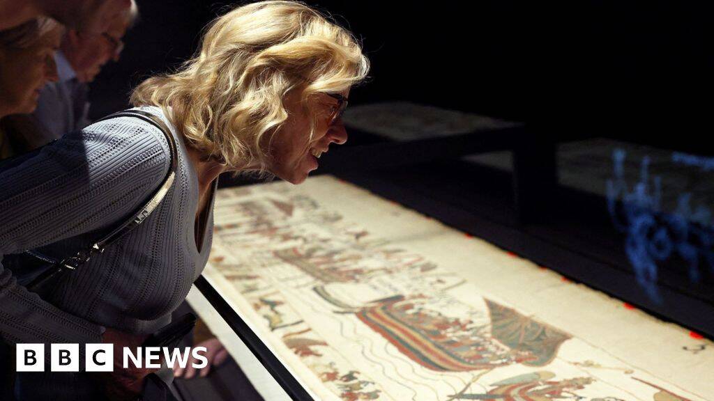 Bayeux Tapestry unveiled to UK public for first time at British Museum