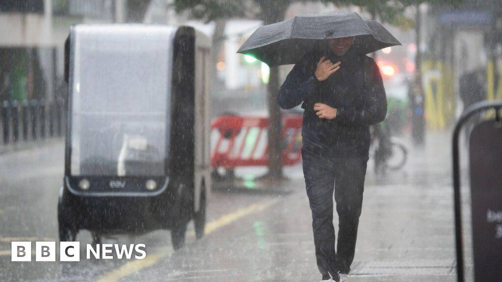 Thunderstorm warnings issued for parts of UK with flash flooding expected
