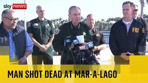 Man shot dead at Trump's Florida estate after 'raising shotgun to shooting position'