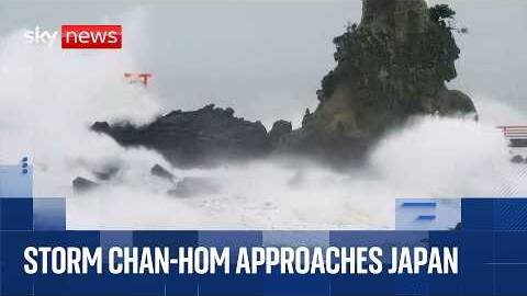 Storm Chan-hom approaches Japan