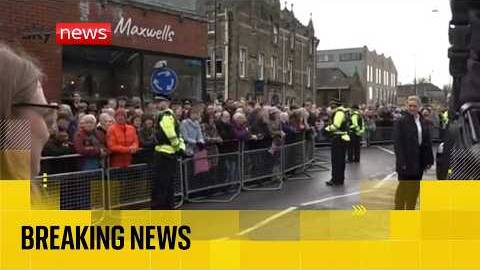 The King visits Lancashire and meets with members of the public