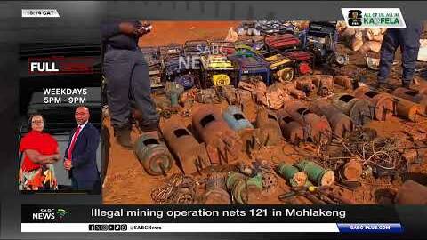 Illegal mining opertaion nets 121 in Mohlakeng