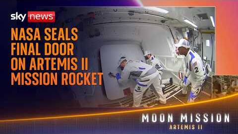 NASA seals final door - as historic moon launch nears