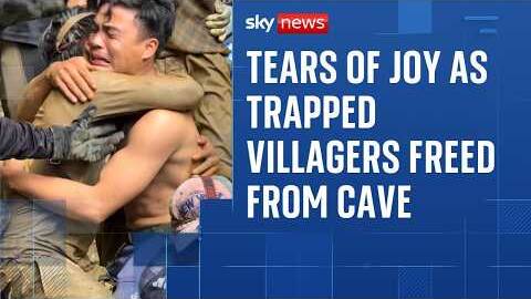 Villagers trapped for 10 days in flooded Laos cave are finally freed