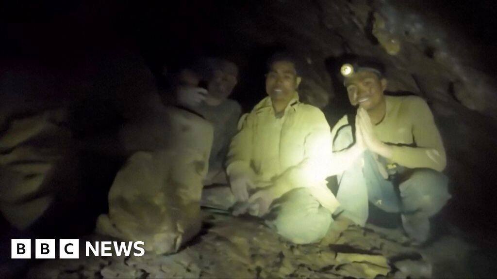 Watch: Moment rescuers find five people trapped in Laos cave