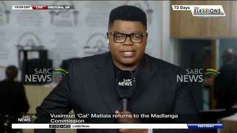 Madlanga Commission hears testimony of Vusimuzi 'Cat' Matlala