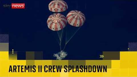 Splashdown! Artemis II crew return to Earth after historic moon mission