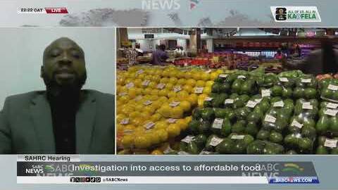 SAHRC Hearing | Investigation into access to affordable food