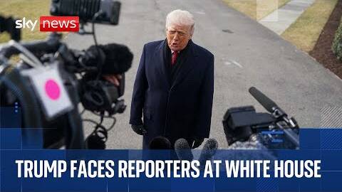 Trump takes questions on Greenland, Iran, NATO and Minnesota as he heads to Florida | In full