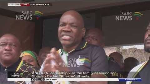 ANC KZN leadership visits family of slain councillor Sbusiso Cedric 'Khekhe' Khwela